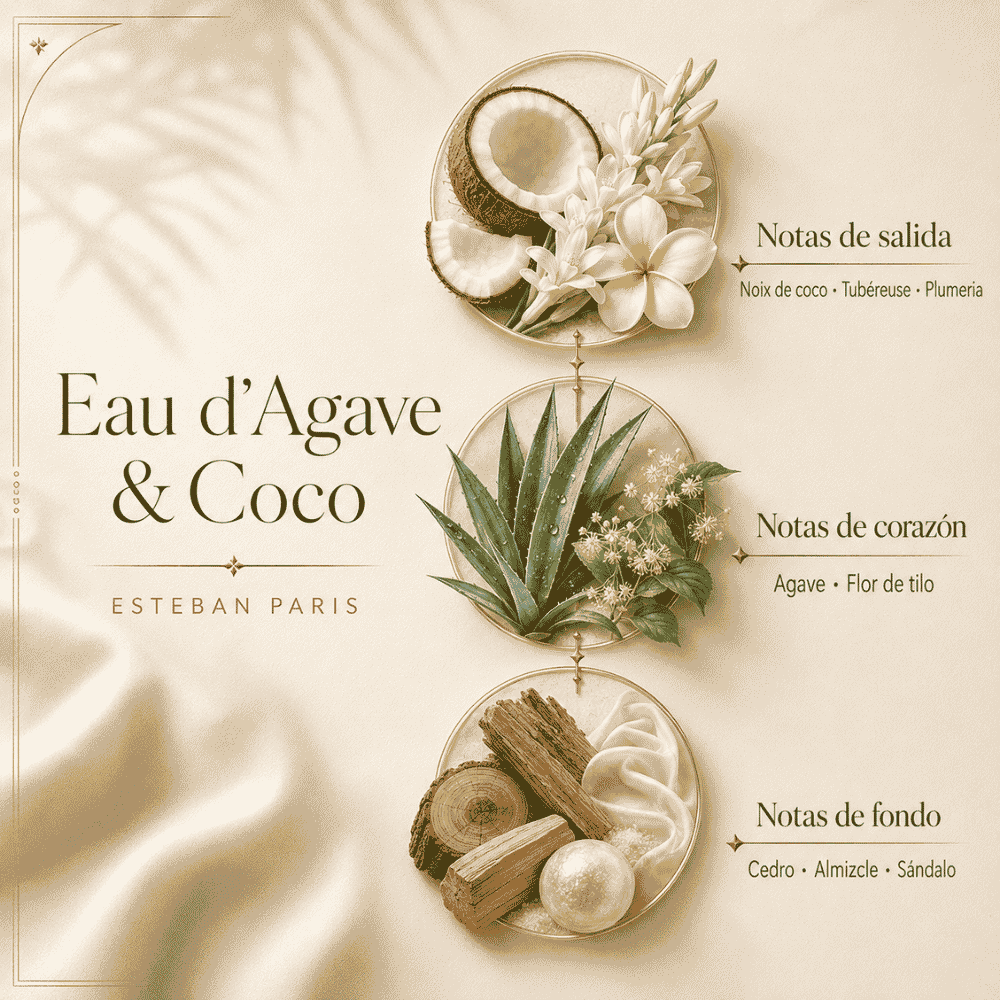 Concentrado de Perfume Agave et Coco – Esteban Paris Parfums