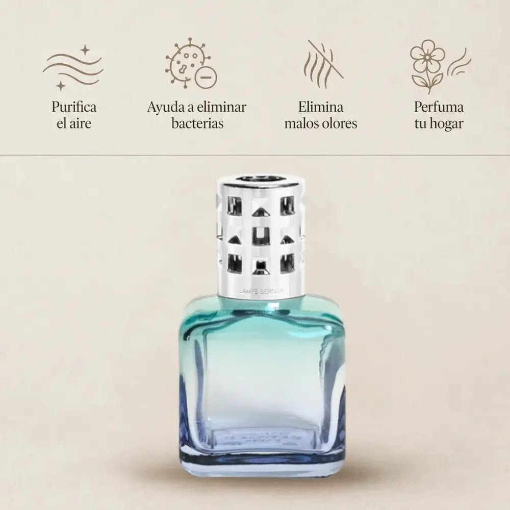 Lámpara catalítica Glaçon Turquoise Bleue - Maison Calma