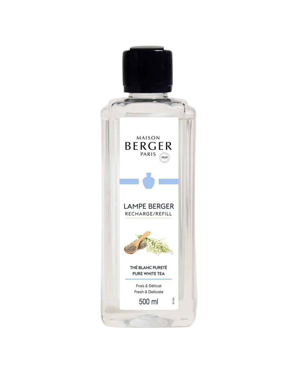 Líquido para Lámpara Catalítica Thé Blanc Pureté 500 ml – Maison Berger Paris