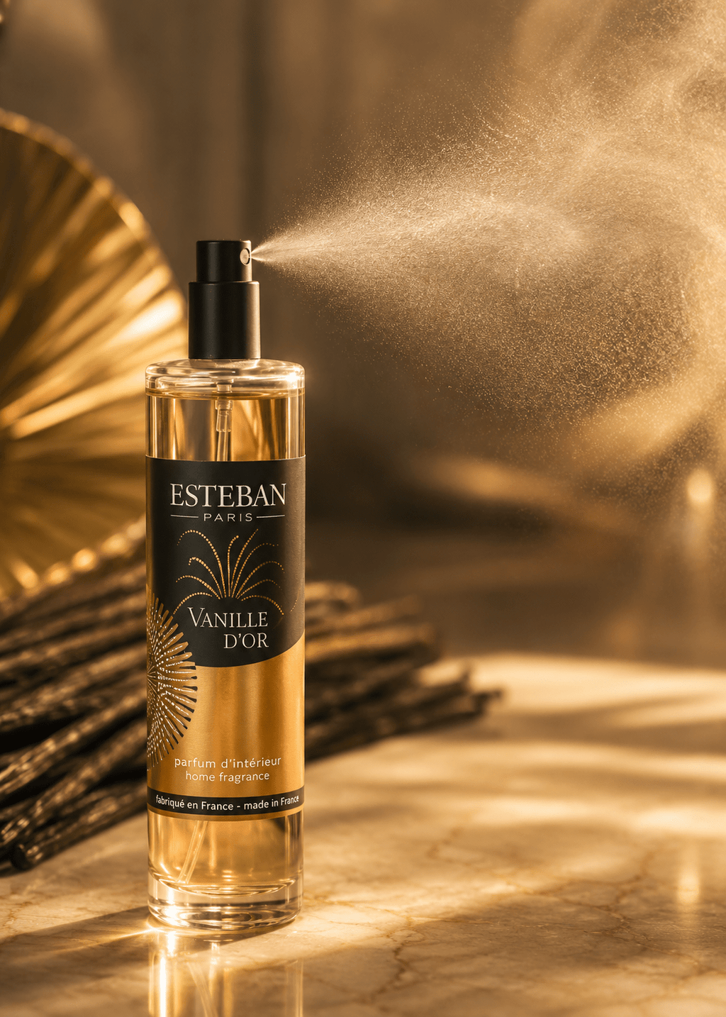 Perfume de Ambiente Vanille d’Or 75 ml – Esteban Paris Parfums - Maison Calma
