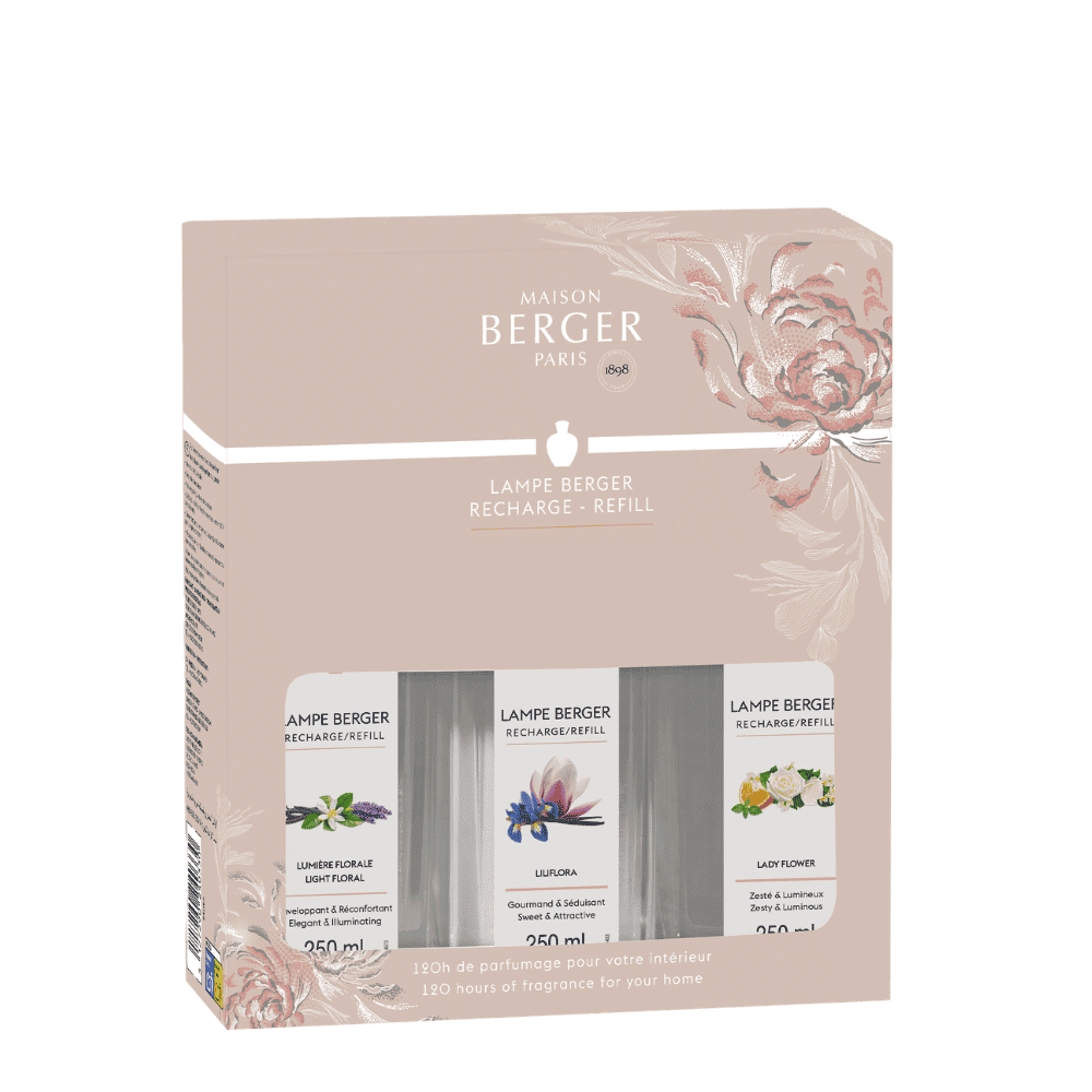 Triopack Ophelia – Líquido para lámpara catalítica - Maison Berger - Maison Calma