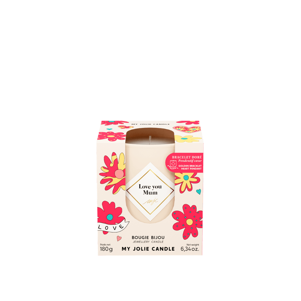 Vela Love You Mum 180 g con joya – My Jolie Candle - Maison Calma