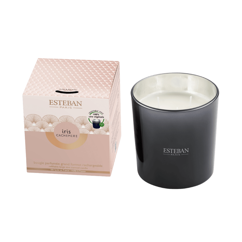 Vela Perfumada Iris Cachemire 450 g – Esteban Paris Parfums - Maison Calma