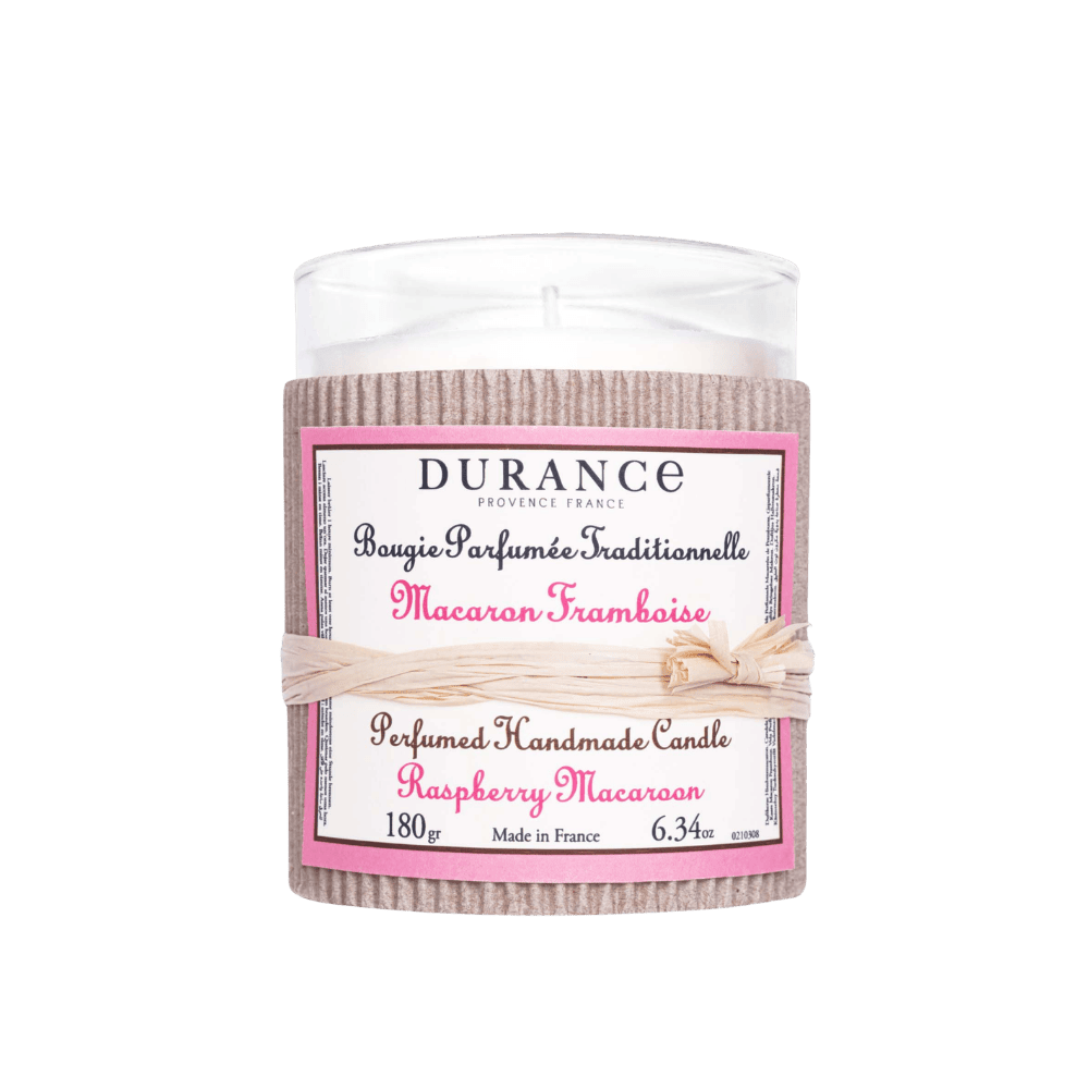 Vela Perfumada Macaron Framboise 180 g – Durance - Maison Calma