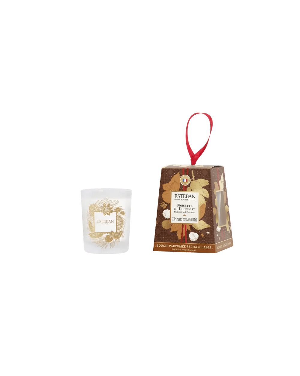 Vela Perfumada Noisette et Chocolat – Esteban Paris | Edición Limitada Navidad - Maison Calma